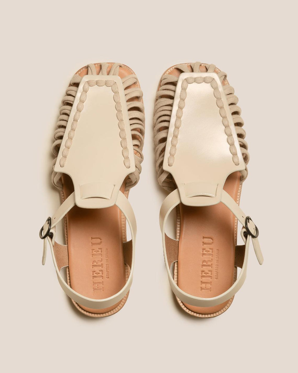 Hereu Sandals | ALARO - Square-Toe T-bar Sandal - Women