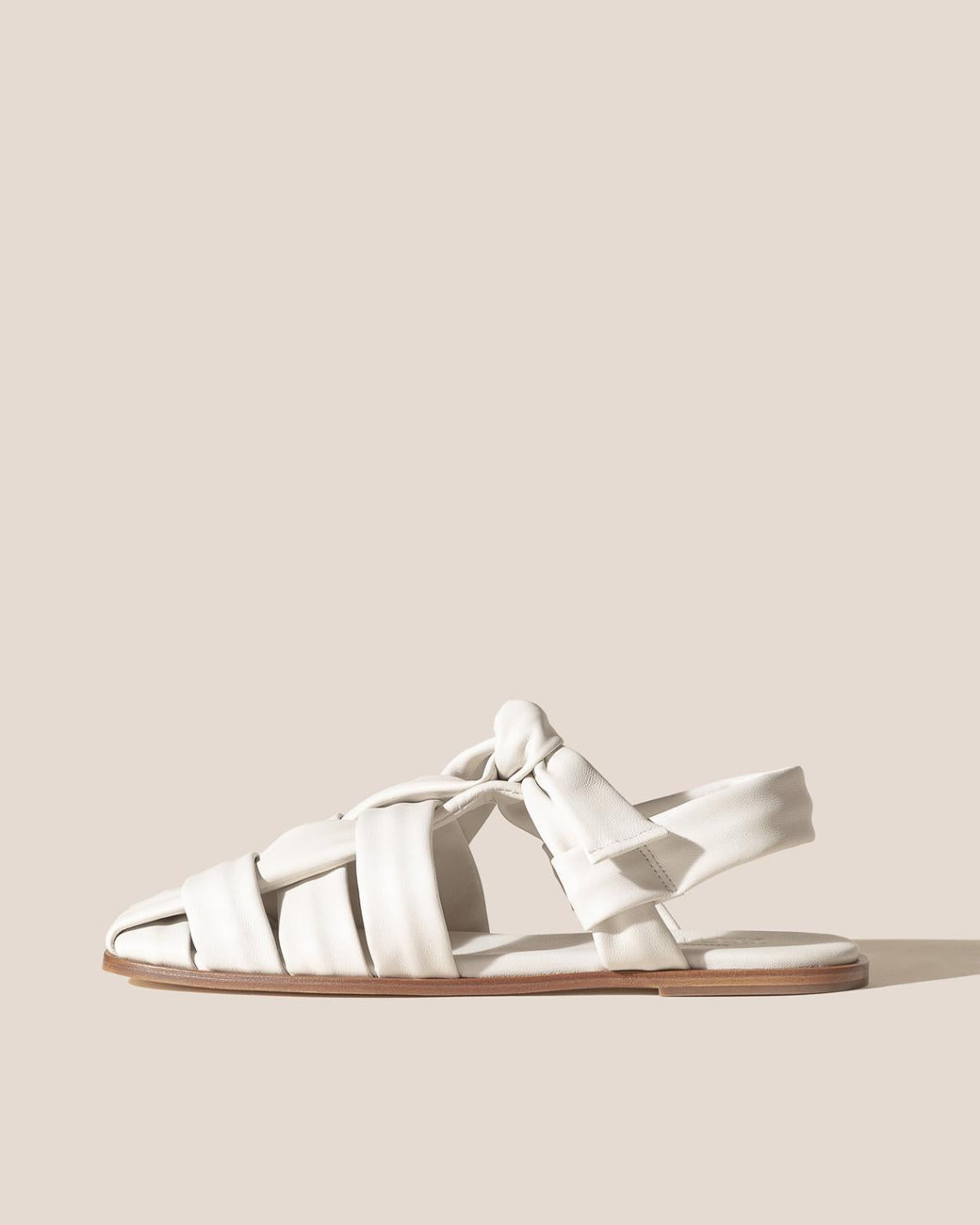 Hereu Sandals | BENA - Interwoven Knotted T-bar Sandal - Women
