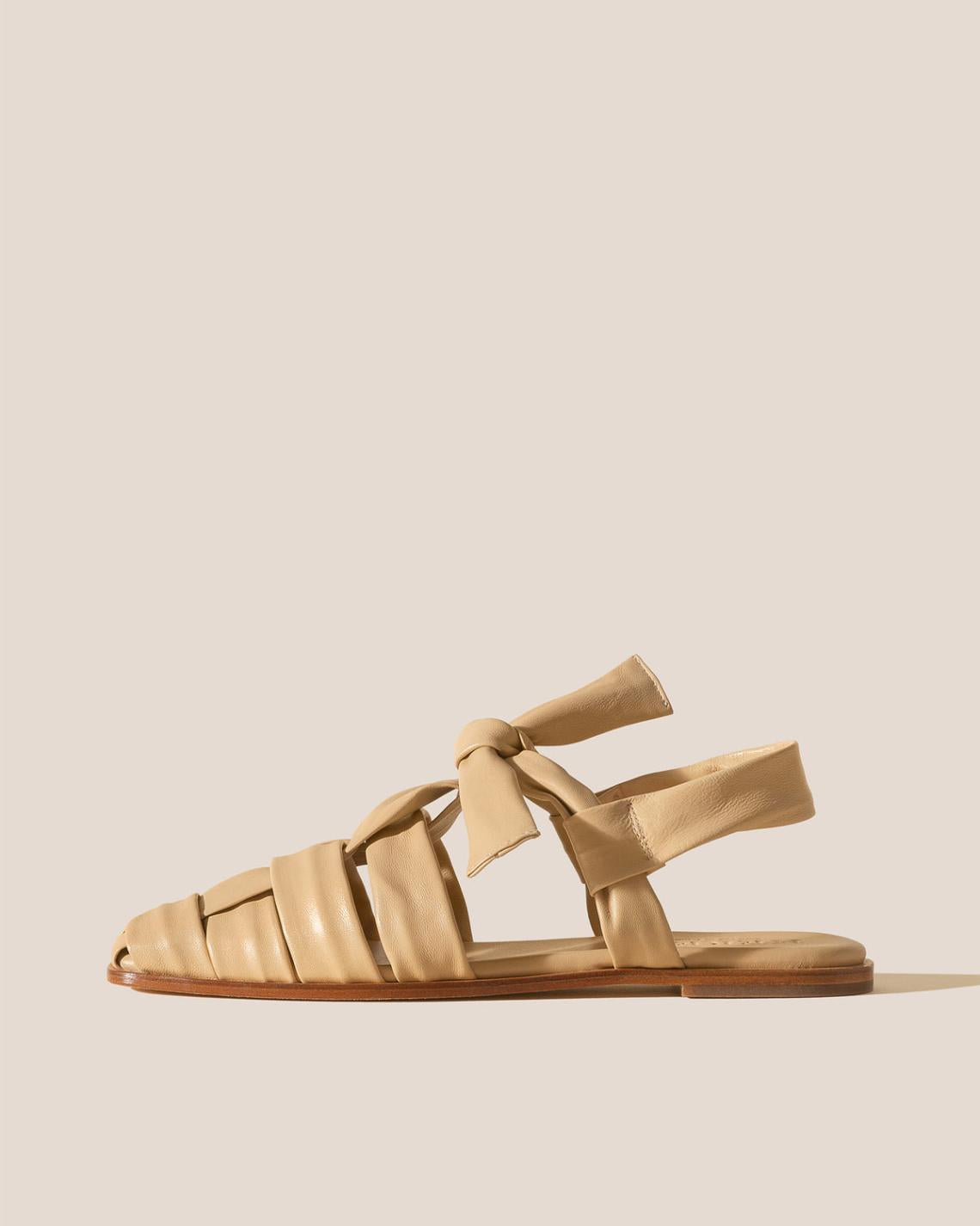 Hereu Sandals | BENA - Interwoven Knotted T-bar Sandal - Women