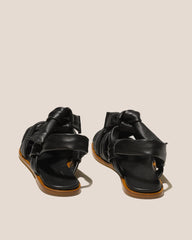 Hereu Sandals | BENA - Interwoven Knotted T-bar Sandal - Women