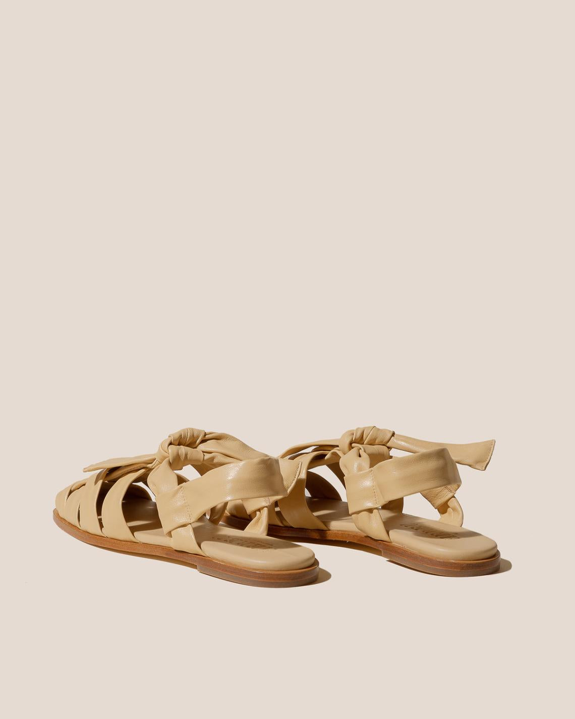 Hereu Sandals | BENA - Interwoven Knotted T-bar Sandal - Women