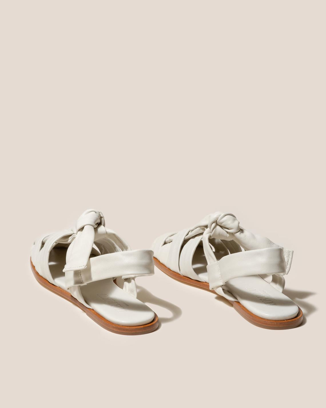 Hereu Sandals | BENA - Interwoven Knotted T-bar Sandal - Women