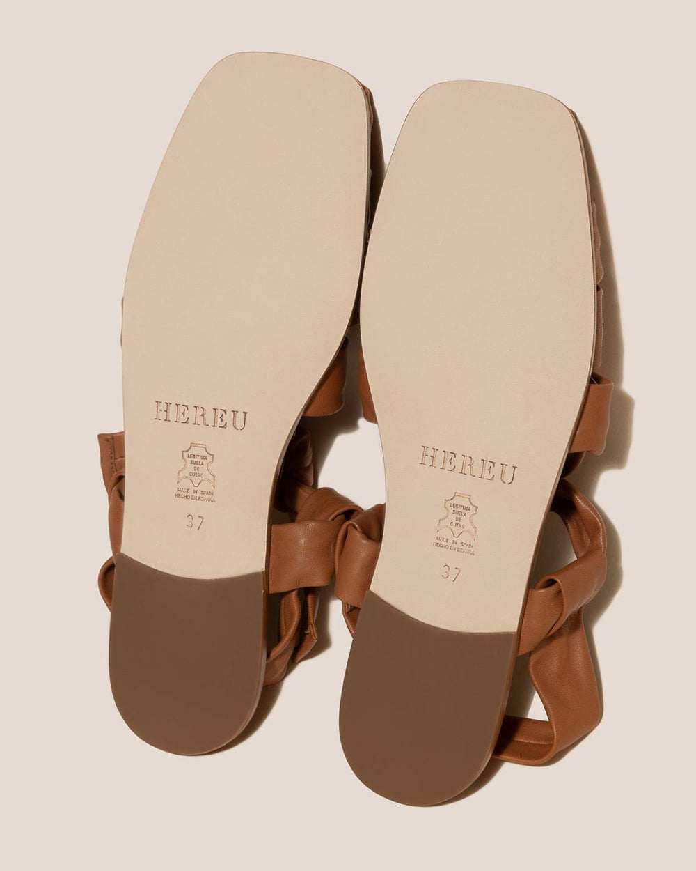 Hereu Sandals | BENA - Interwoven Knotted T-bar Sandal - Women