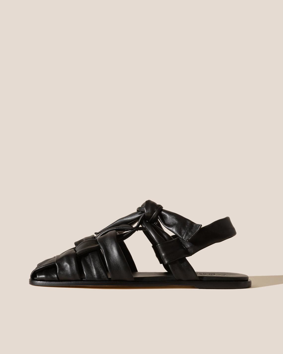 Hereu Sandals | BENA - Interwoven Knotted T-bar Sandal - Women