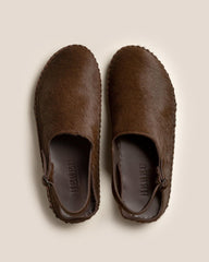 Hereu Sandals | CARGOL CALF HAIR - Whipstitched Slingback Clog - Women