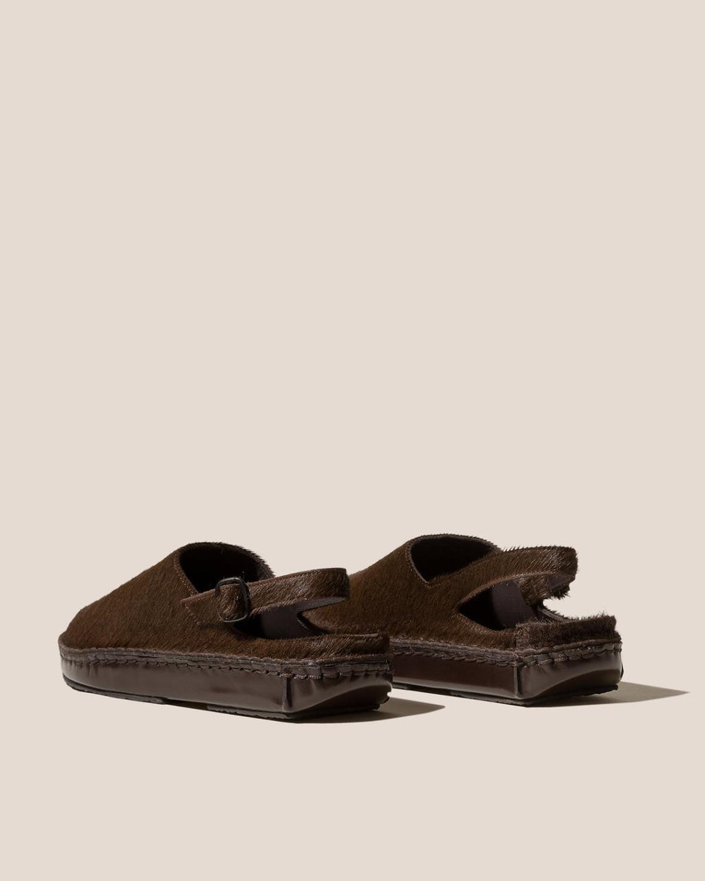 Hereu Sandals | CARGOL CALF HAIR - Whipstitched Slingback Clog - Women