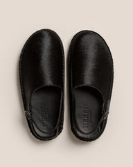 Hereu Sandals | CARGOL CALF HAIR - Whipstitched Slingback Clog - Women