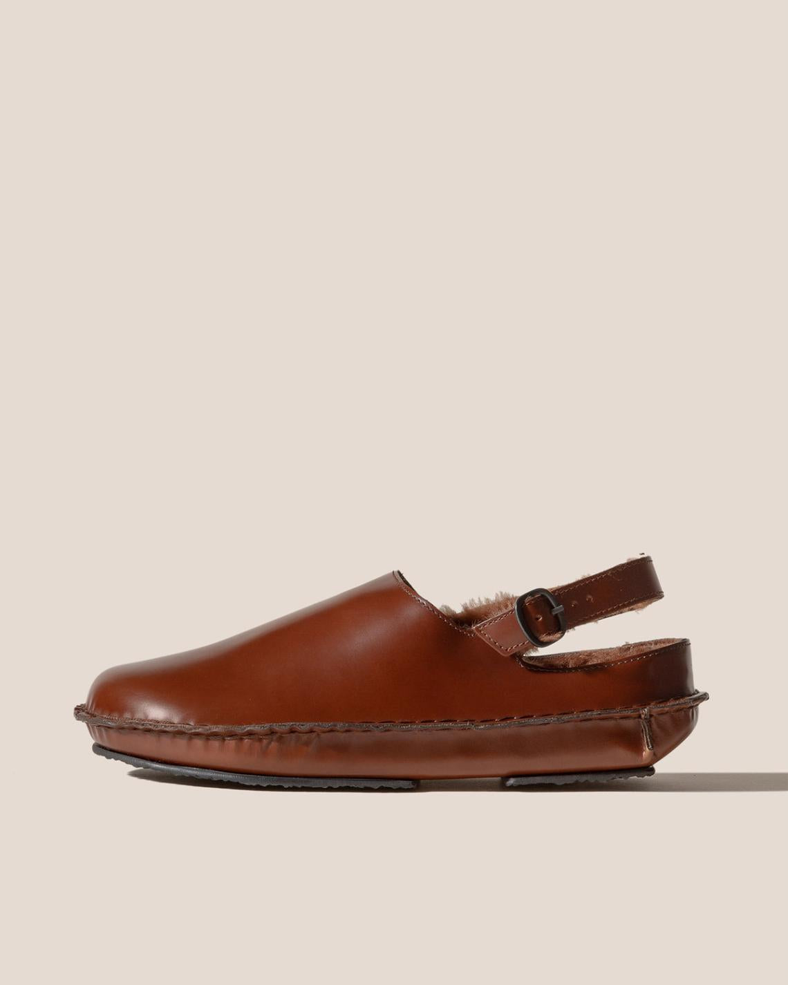 Hereu Sandals | CARGOL SHEARLING - Whipstitched Slingback Clog - Women