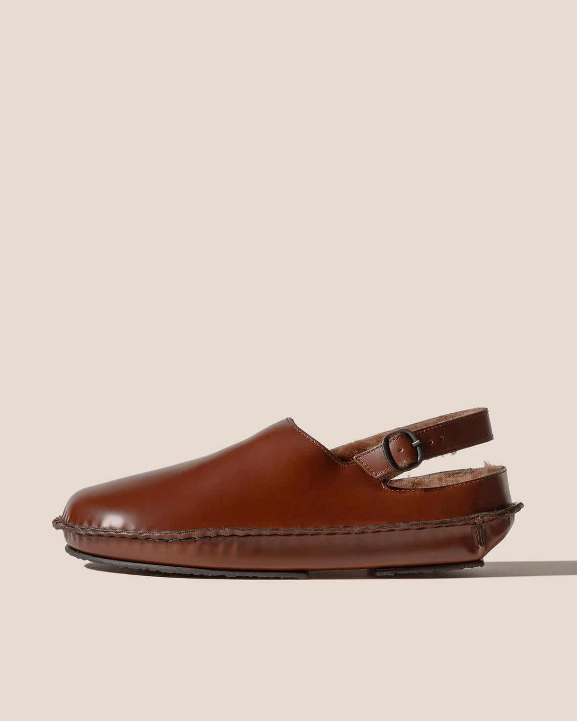 Hereu Sandals | CARGOL SHEARLING - Whipstitched Slingback Clog - Women