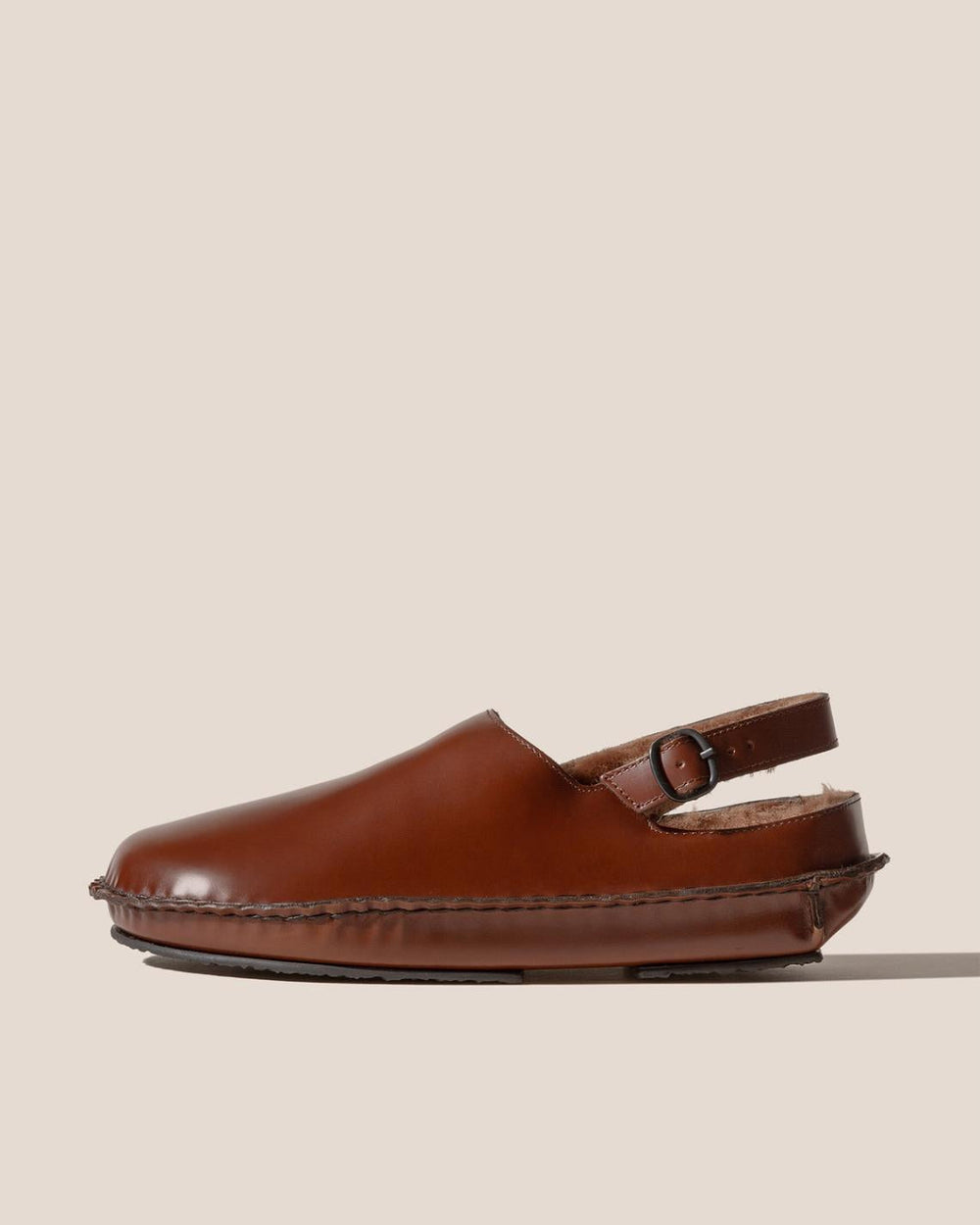 Hereu Sandals | CARGOL SHEARLING - Whipstitched Slingback Clog - Women