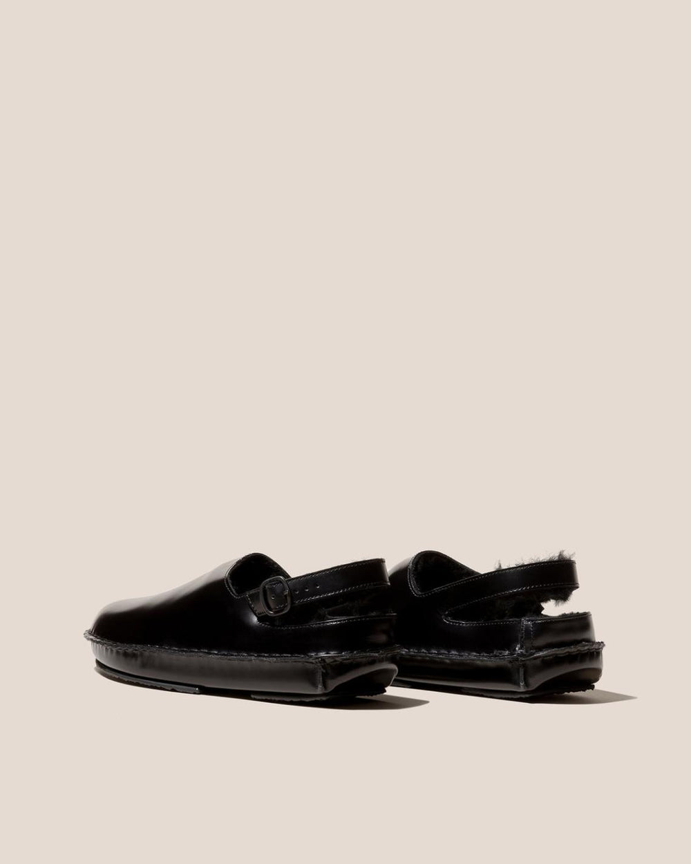 Hereu Sandals | CARGOL SHEARLING - Whipstitched Slingback Clog - Women