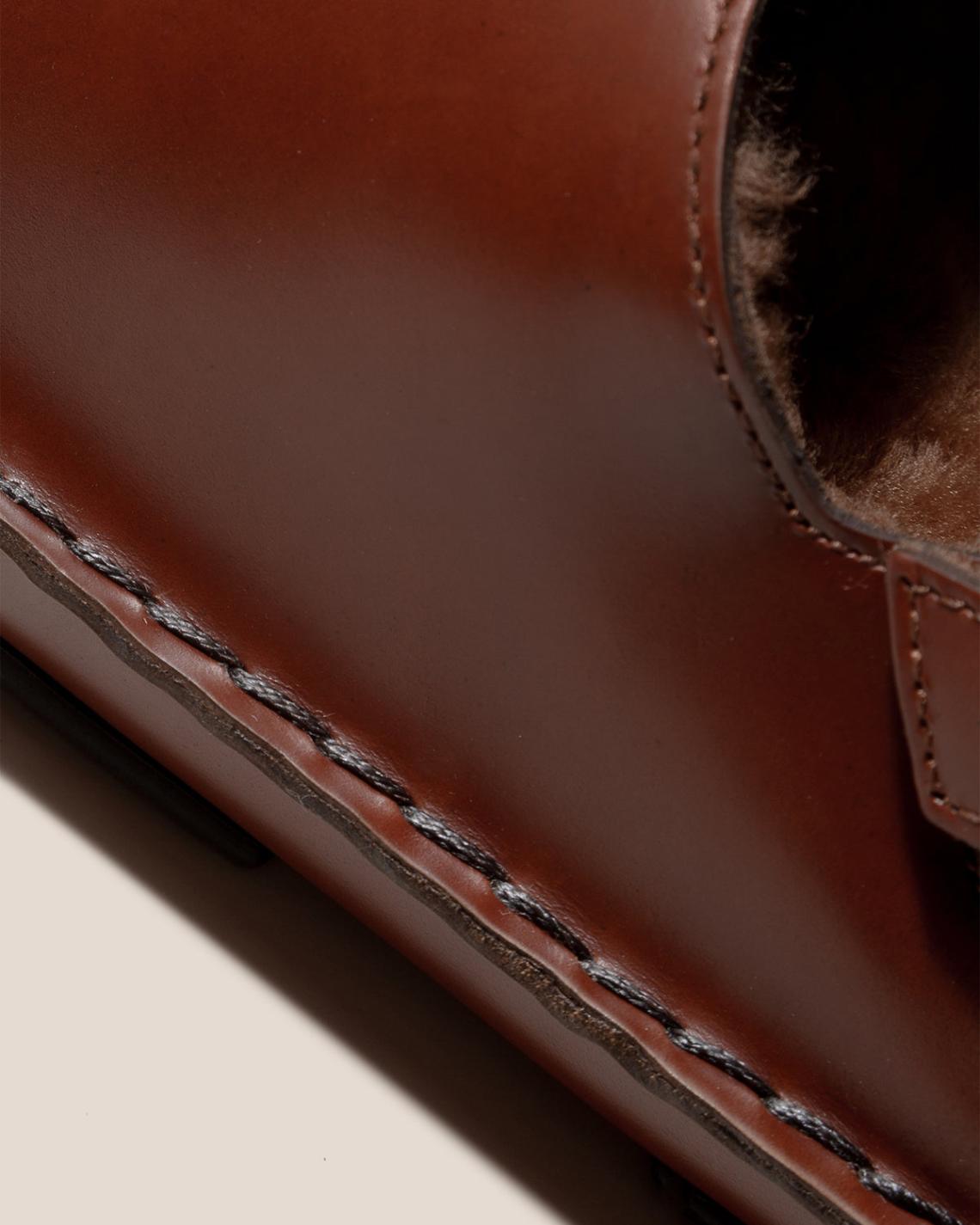 Hereu Sandals | CARGOL SHEARLING - Whipstitched Slingback Clog - Women