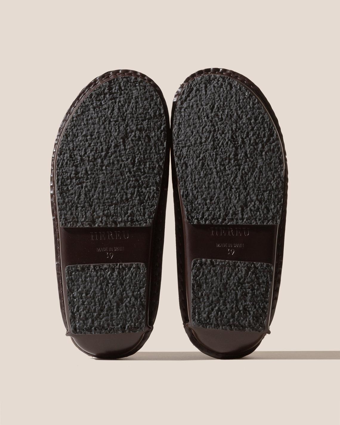 Hereu Sandals | CARGOL SHEARLING - Whipstitched Slingback Clog - Women