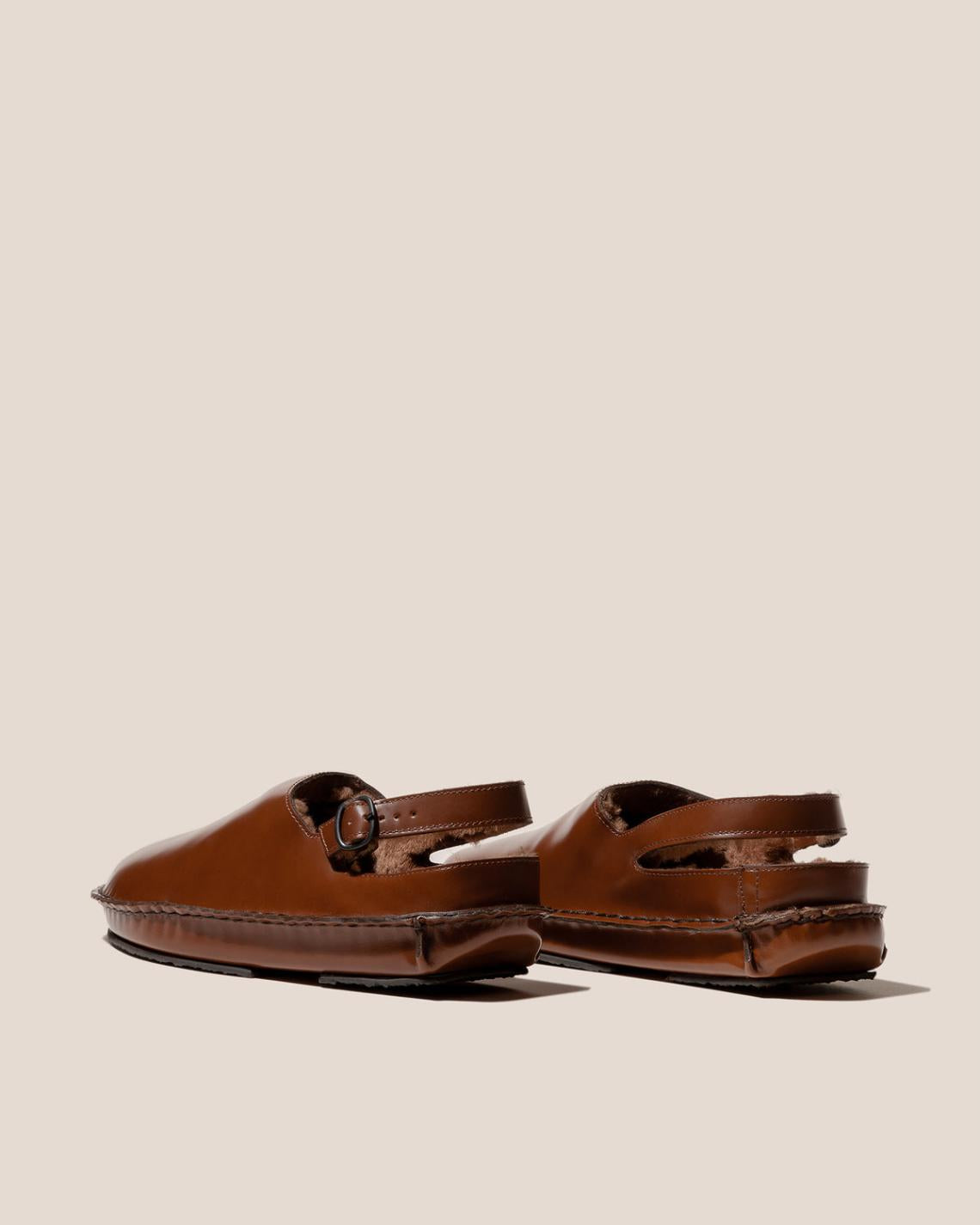 Hereu Sandals | CARGOL SHEARLING - Whipstitched Slingback Clog - Women