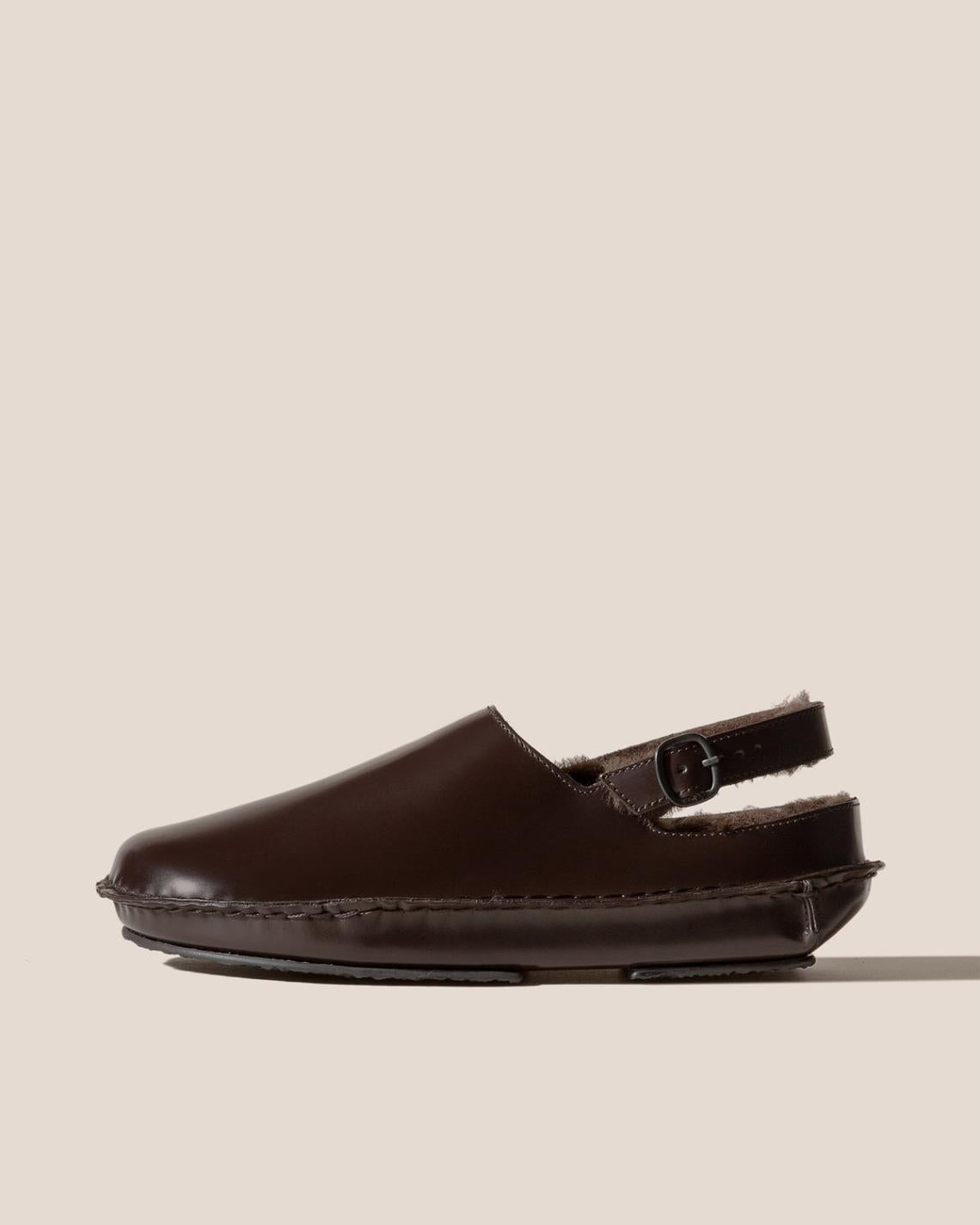 Hereu Sandals | CARGOL SHEARLING - Whipstitched Slingback Clog - Women