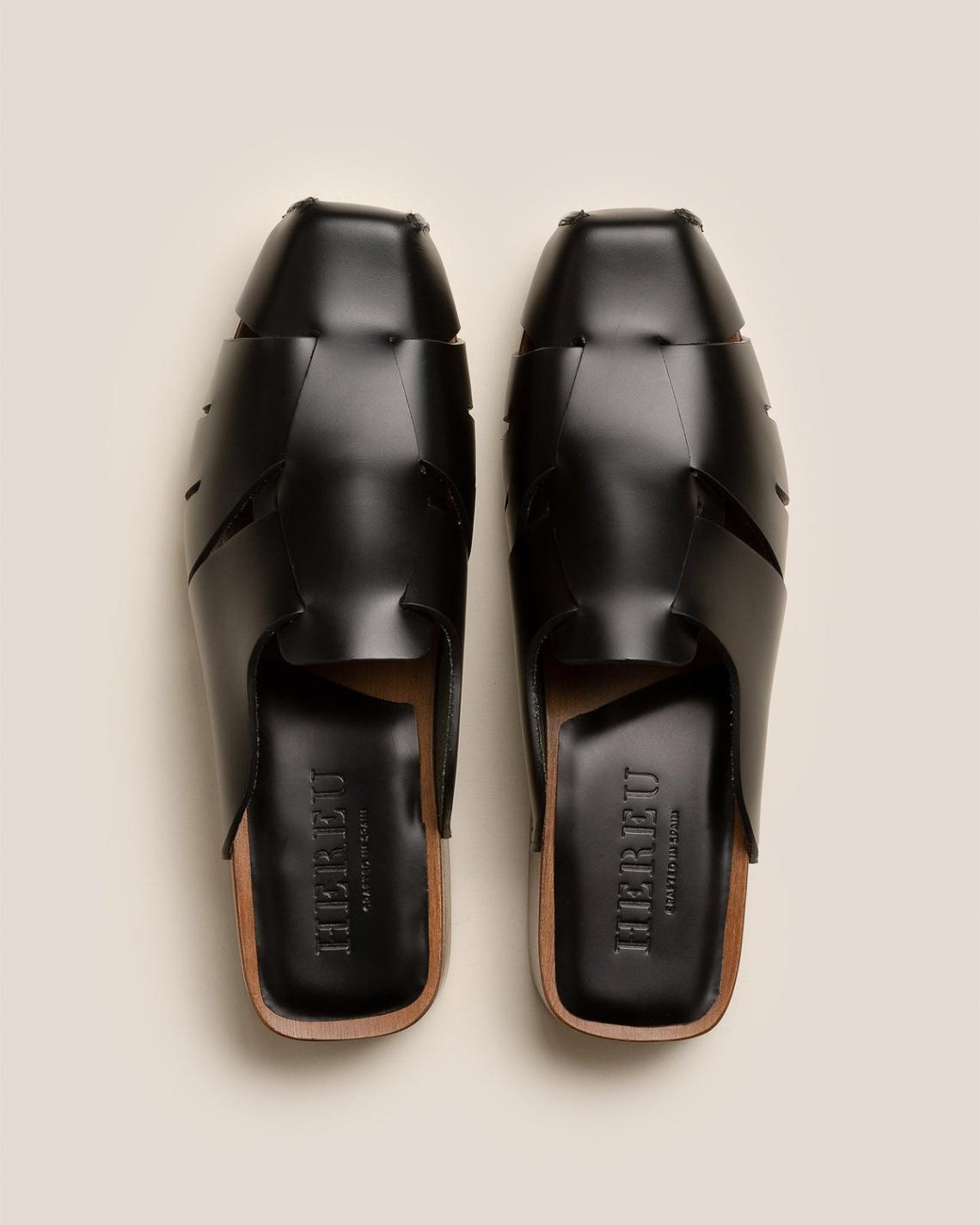 Hereu Sandals | LICIA - Square Toe-Fisherman Mule Clog - Women