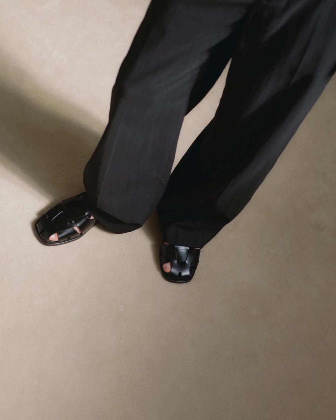 Hereu Sandals | PEDRA - Squared Closed-Toe Fisherman Sandal - Men