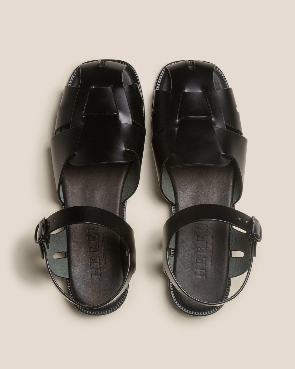 Hereu Sandals | PEDRA - Squared Closed-Toe Fisherman Sandal - Men
