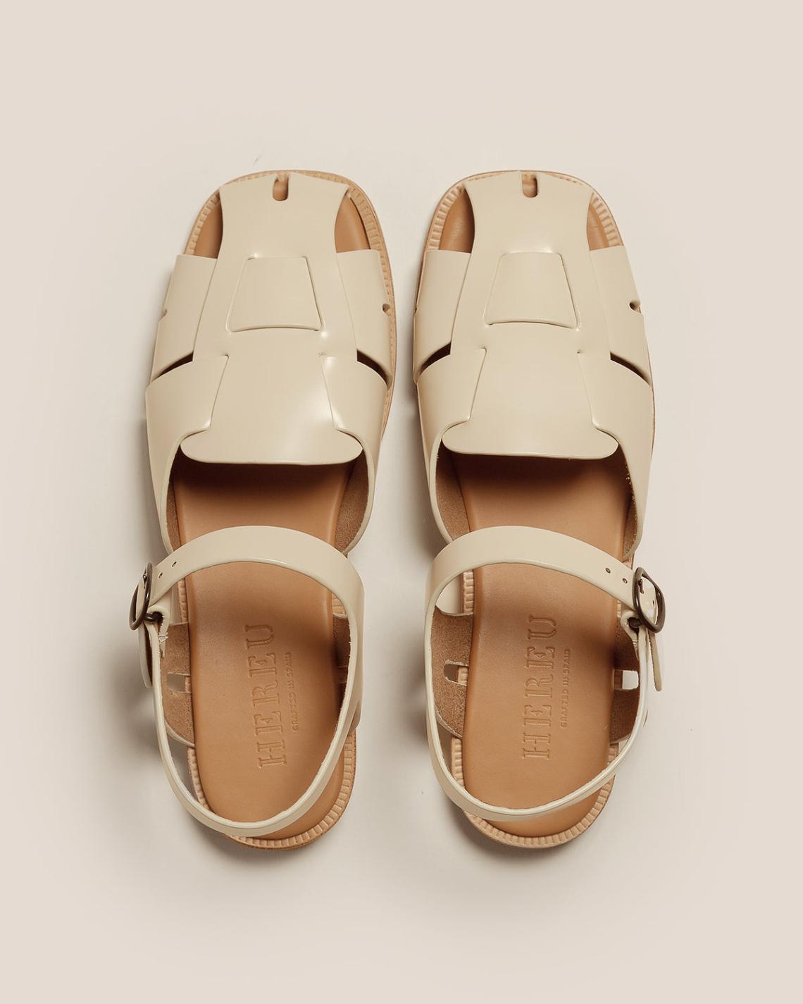 Hereu Sandals | PEDRA - Squared Closed-Toe Fisherman Sandal - Women