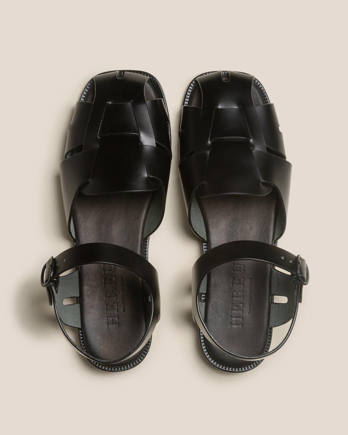 Hereu Sandals | PEDRA - Squared Closed-Toe Fisherman Sandal - Women