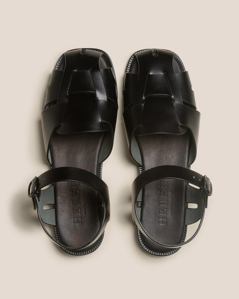 Hereu Sandals | PEDRA - Squared Closed-Toe Fisherman Sandal - Women