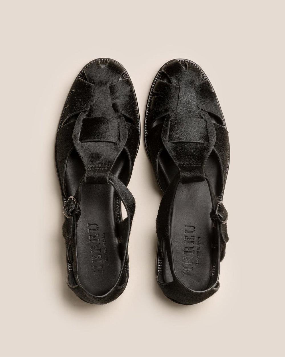 Hereu Sandals | PESCA SHORT CALF HAIR - Fisherman Sandal - Women