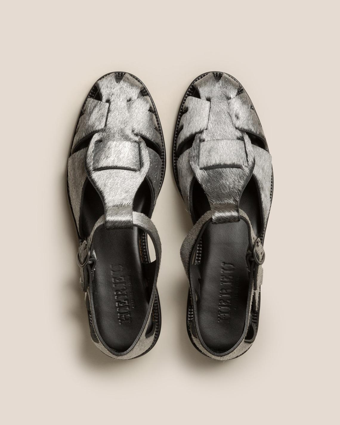 Hereu Sandals | PESCA SHORT CALF HAIR - Fisherman Sandal - Women