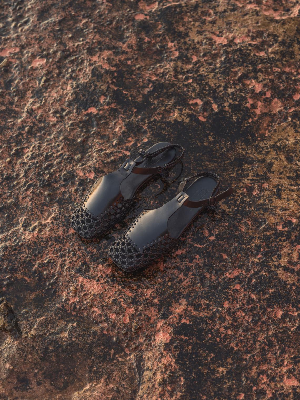 Hereu Sandals | REIXA - Woven T-bar Sandal - Women