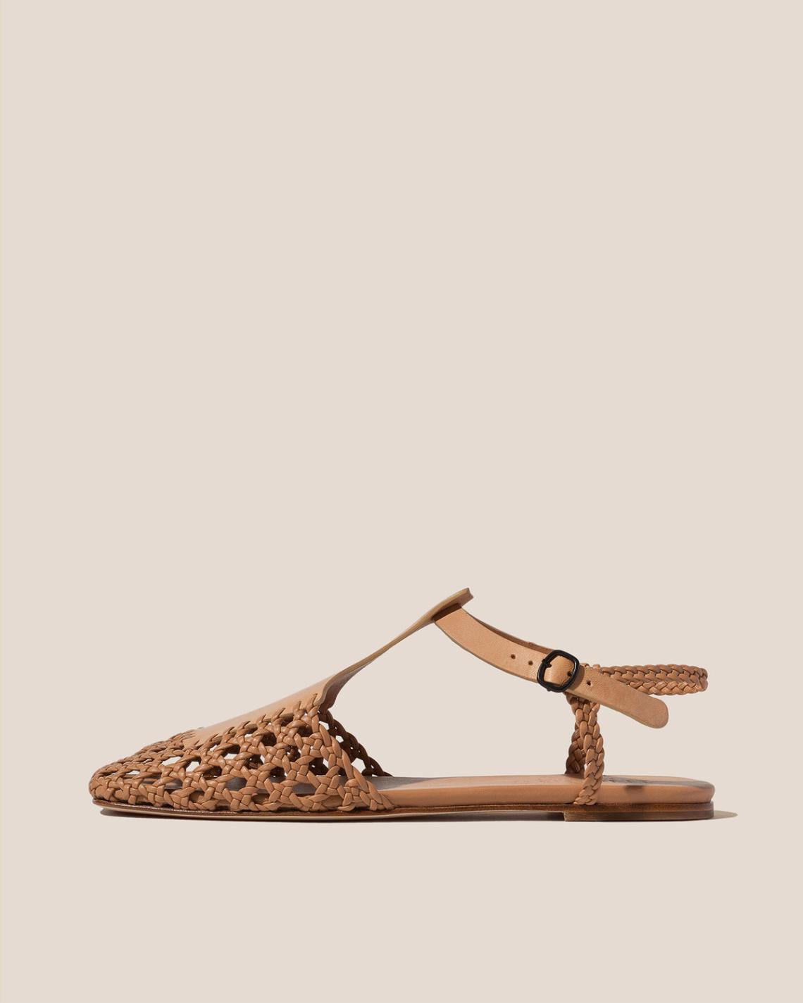 Hereu Sandals | REIXA - Woven T-bar Sandal - Women