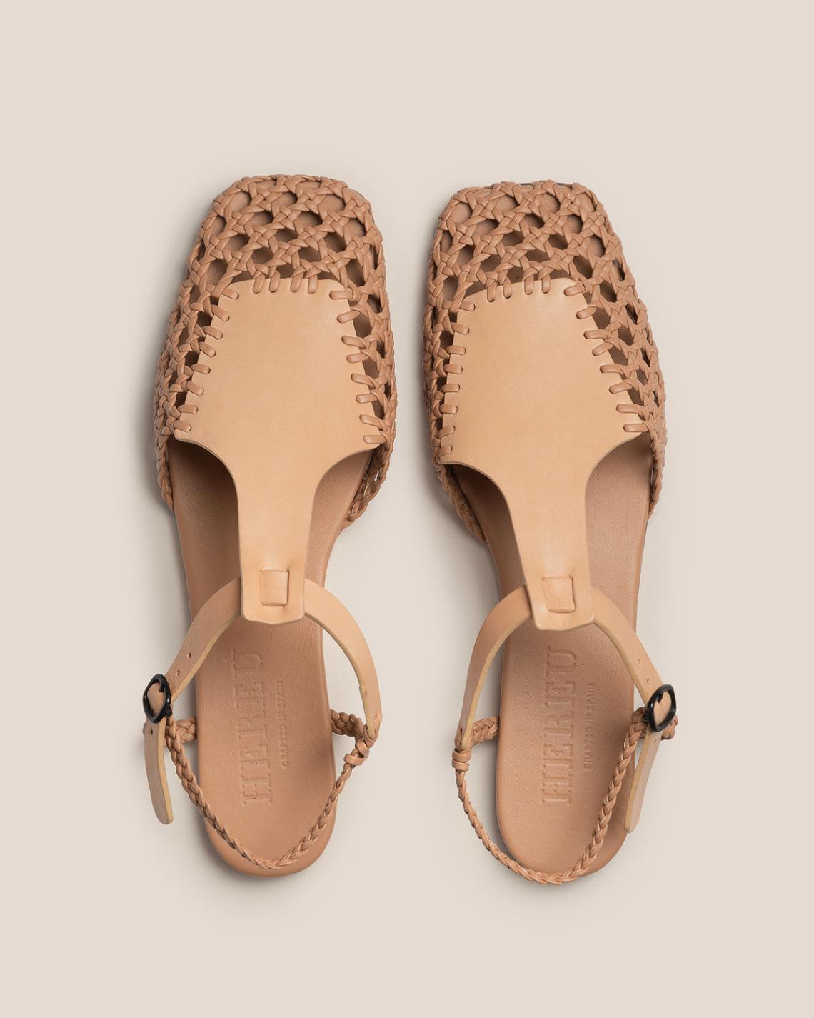 Hereu Sandals | REIXA - Woven T-bar Sandal - Women