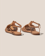 Hereu Sandals | REIXA - Woven T-bar Sandal - Women
