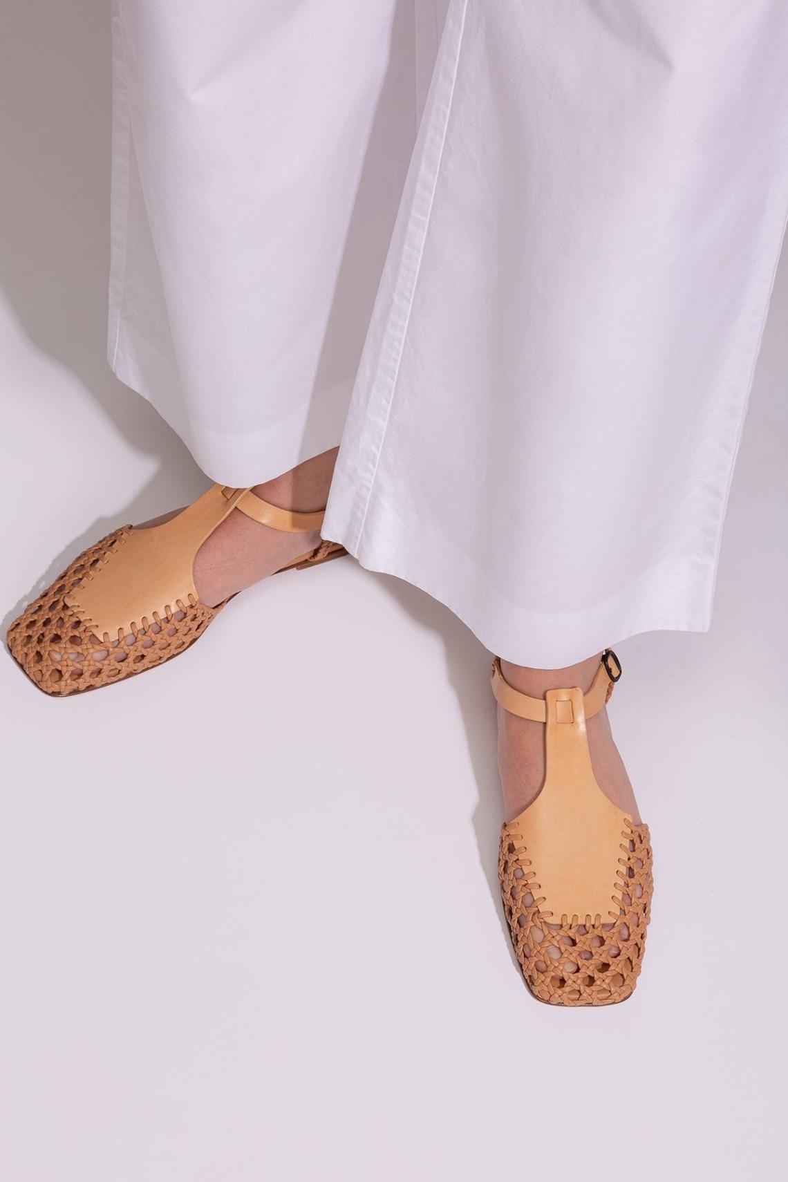 Hereu Sandals | REIXA - Woven T-bar Sandal - Women