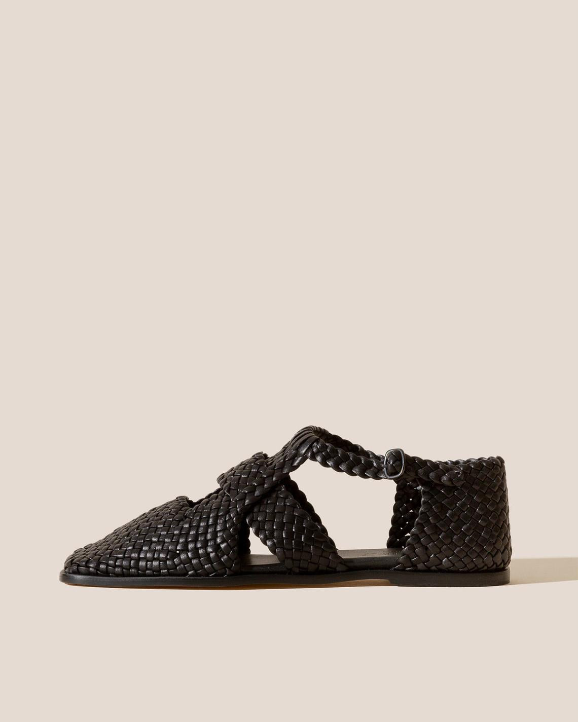 Hereu Sandals | SERRA - Woven T-Bar Sandal - Women