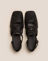 Hereu Sandals | SERRA - Woven T-Bar Sandal - Women
