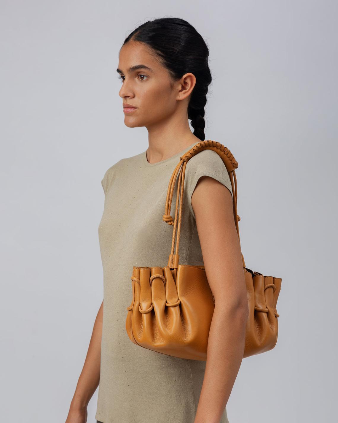 Hereu Shoulder Bags | ARTA - Pleated Shoulder Bag - Women