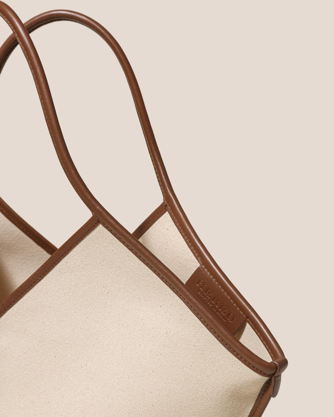 Hereu Shoulder Bags | CALELLA - Leather-trimmed Organic Cotton Tote Bag - Women/Men