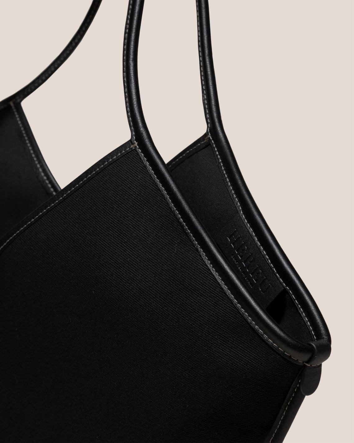 Hereu Shoulder Bags | CALELLA - Leather-trimmed Organic Cotton Tote Bag - Women/Men