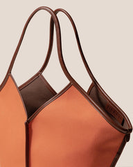 Hereu Shoulder Bags | CALELLA - Leather-trimmed Organic Cotton Tote Bag - Women/Men