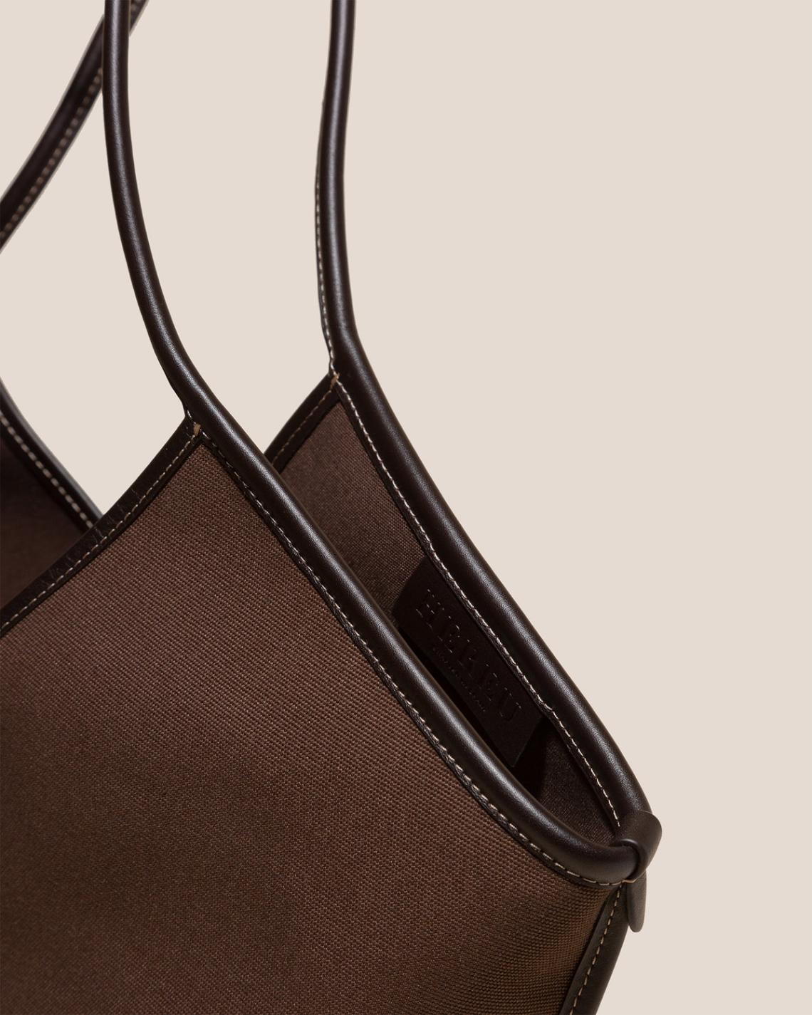 Hereu Shoulder Bags | CALELLA - Leather-trimmed Organic Cotton Tote Bag - Women/Men