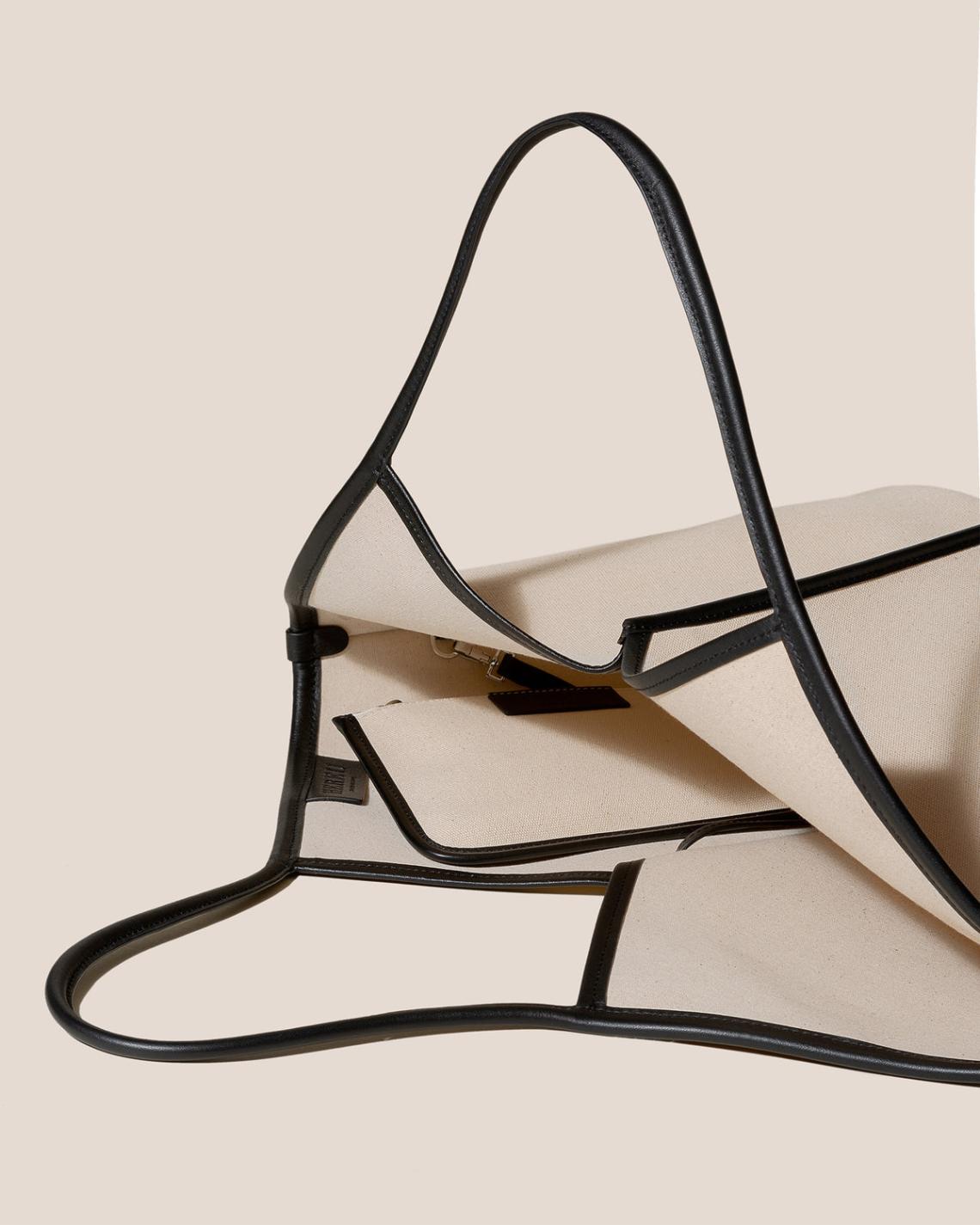 Hereu Shoulder Bags | CALELLA - Leather-trimmed Organic Cotton Tote Bag - Women/Men