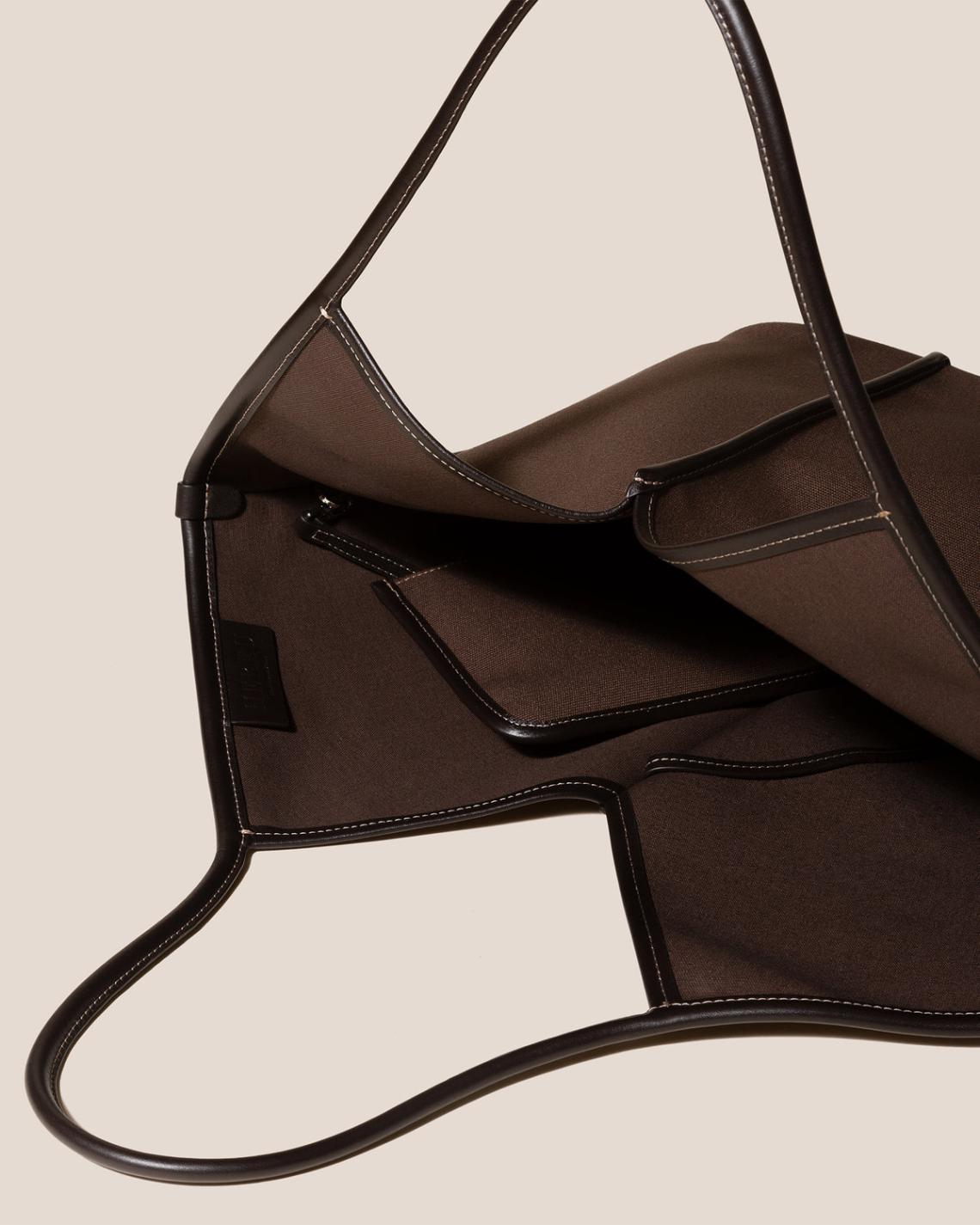 Hereu Shoulder Bags | CALELLA - Leather-trimmed Organic Cotton Tote Bag - Women/Men