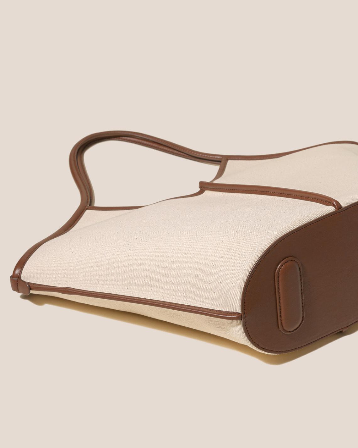 Hereu Shoulder Bags | CALELLA - Leather-trimmed Organic Cotton Tote Bag - Women/Men