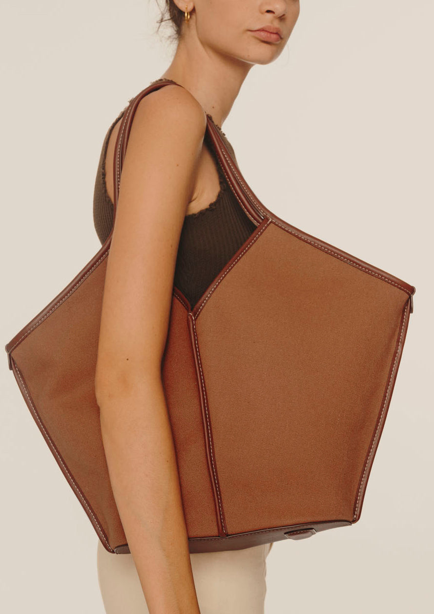 Hereu Shoulder Bags | CALELLA - Leather-trimmed Organic Cotton Tote Bag - Women/Men