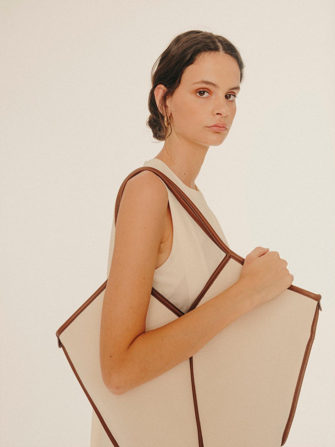 Hereu Shoulder Bags | CALELLA - Leather-trimmed Organic Cotton Tote Bag - Women/Men