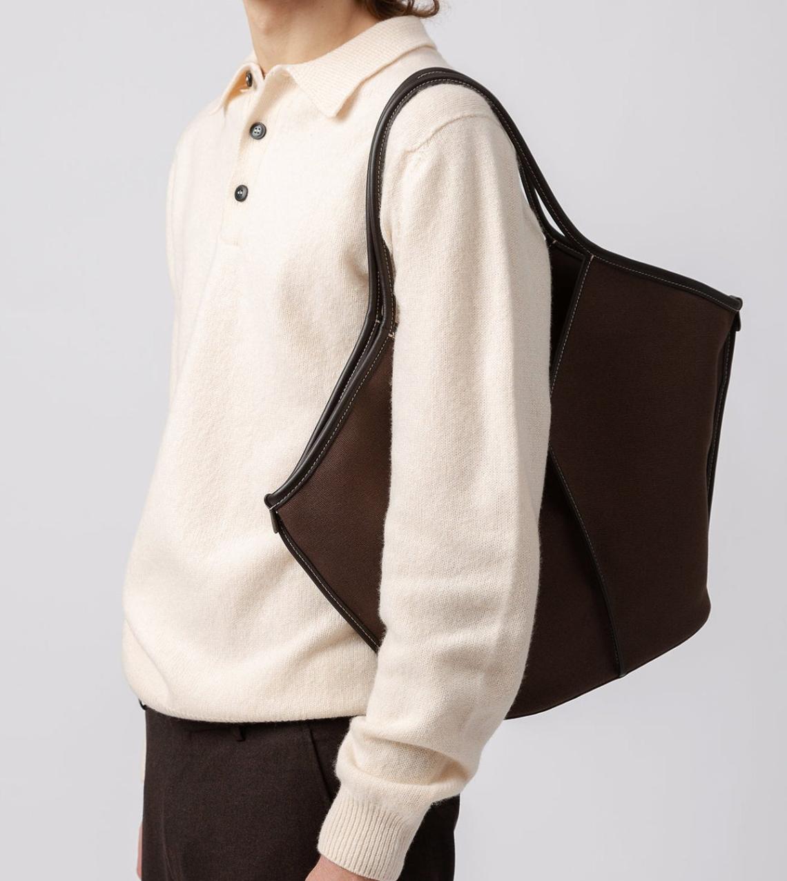 Hereu Shoulder Bags | CALELLA - Leather-trimmed Organic Cotton Tote Bag - Women/Men