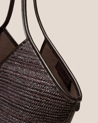 Hereu Shoulder Bags | CALELLA RAFFIA - Leather-trimmed Tote Bag - Women/Men