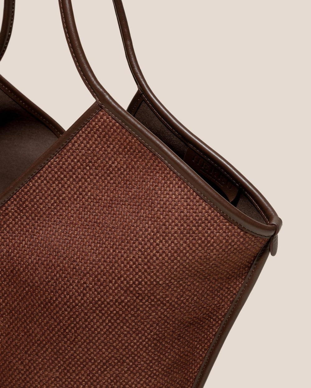 Hereu Shoulder Bags | CALELLA WINTER - Leather-trimmed Organic Cotton Tote Bag - Women/Men