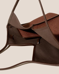 Hereu Shoulder Bags | CALELLA WINTER - Leather-trimmed Organic Cotton Tote Bag - Women/Men