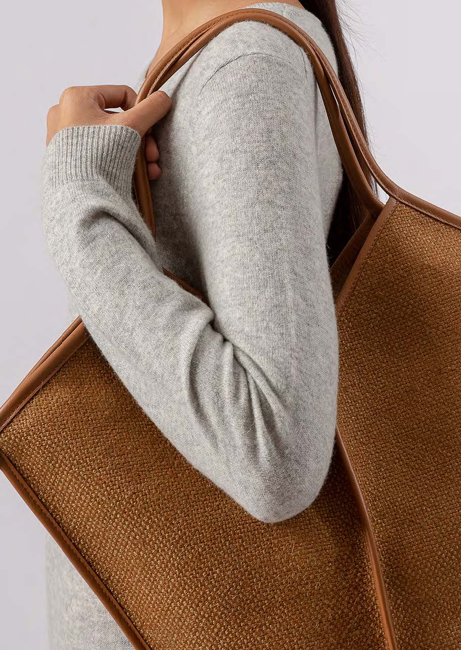 Hereu Shoulder Bags | CALELLA WINTER - Leather-trimmed Organic Cotton Tote Bag - Women/Men
