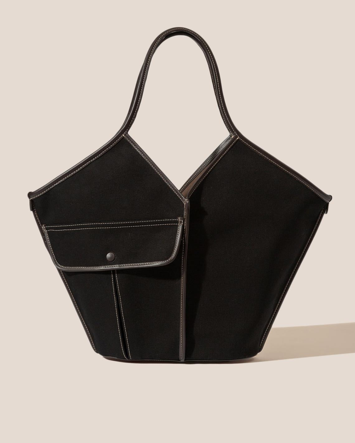 Hereu Shoulder Bags | DUNA - Leather-trimmed Organic Cotton Tote Bag - Women/Men
